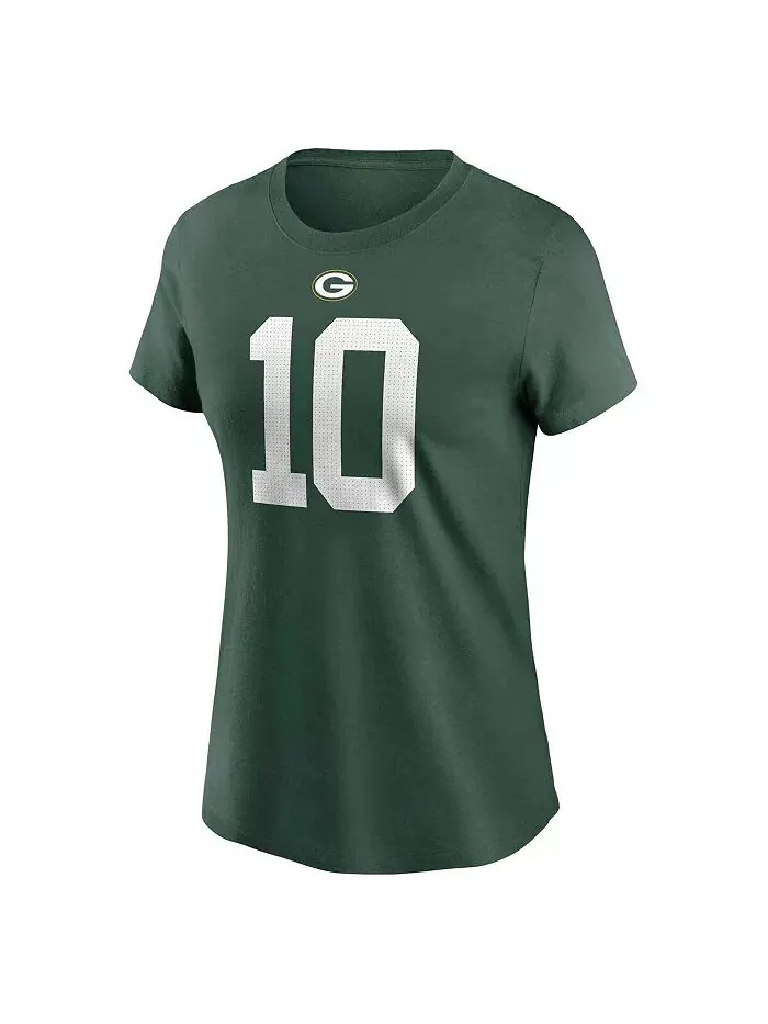 Женская футболка Jordan Love Green Green Bay Packers с именем и номером игрока Nike — изображение 3 из 3