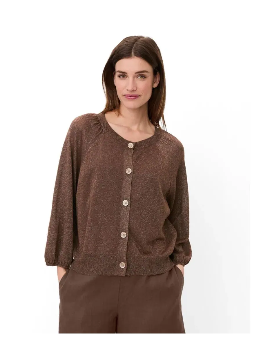 Кардиган с рукавом-фонарик Malakker Masai Copenhagen, Sh. Chocolate — изображение 1 из 6