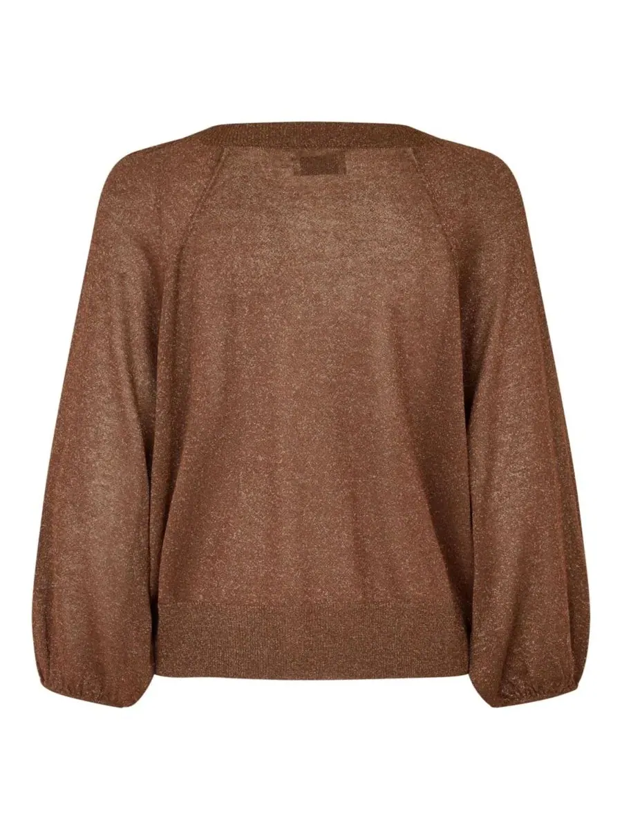 Кардиган с рукавом-фонарик Malakker Masai Copenhagen, Sh. Chocolate — изображение 6 из 6
