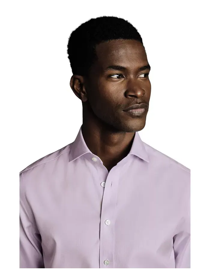 Мужская классическая рубашка Slim-Fit Charles Tyrwhitt — изображение 2 из 6, фиолетовый