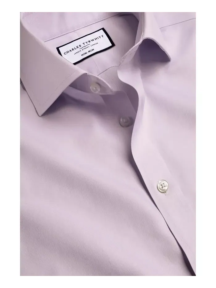 Мужская классическая рубашка Slim-Fit Charles Tyrwhitt — изображение 5 из 6, фиолетовый