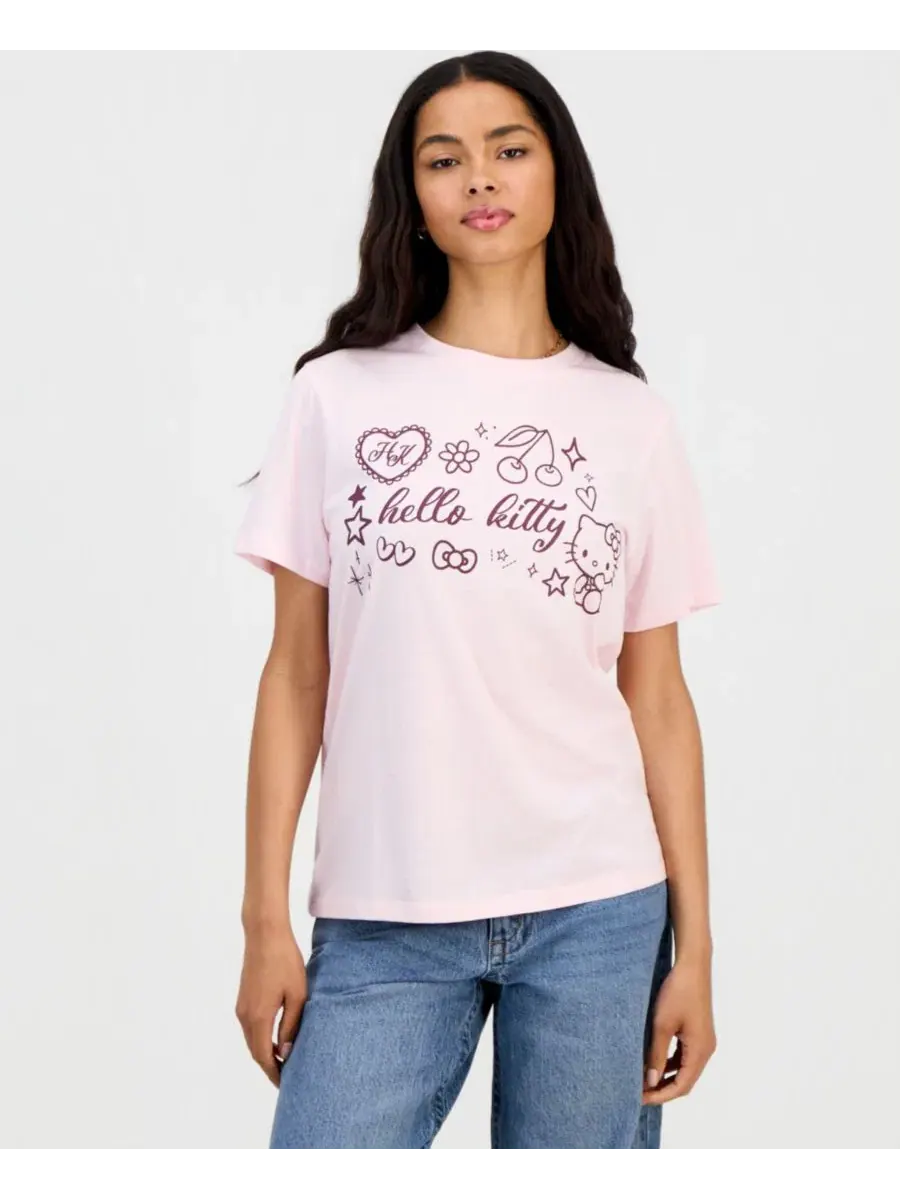 Футболка Hello Kitty с графическим принтом Grayson Threads, The Label — изображение 1 из 4, розовый