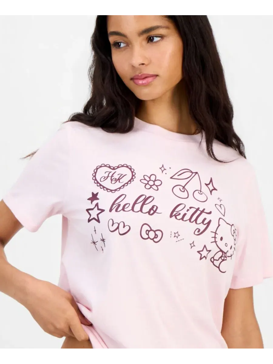 Футболка Hello Kitty с графическим принтом Grayson Threads, The Label — изображение 3 из 4, розовый