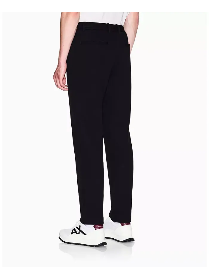 Мужские уютные пике-штаны Lab A|X Armani Exchange — изображение 4 из 5, черный