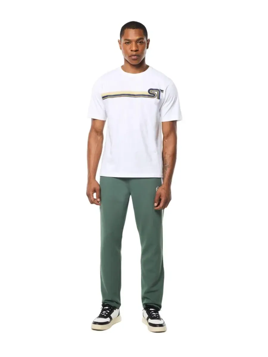Футболка мужская из хлопка с принтом Corsa Sergio Tacchini — изображение 2 из 5, белый
