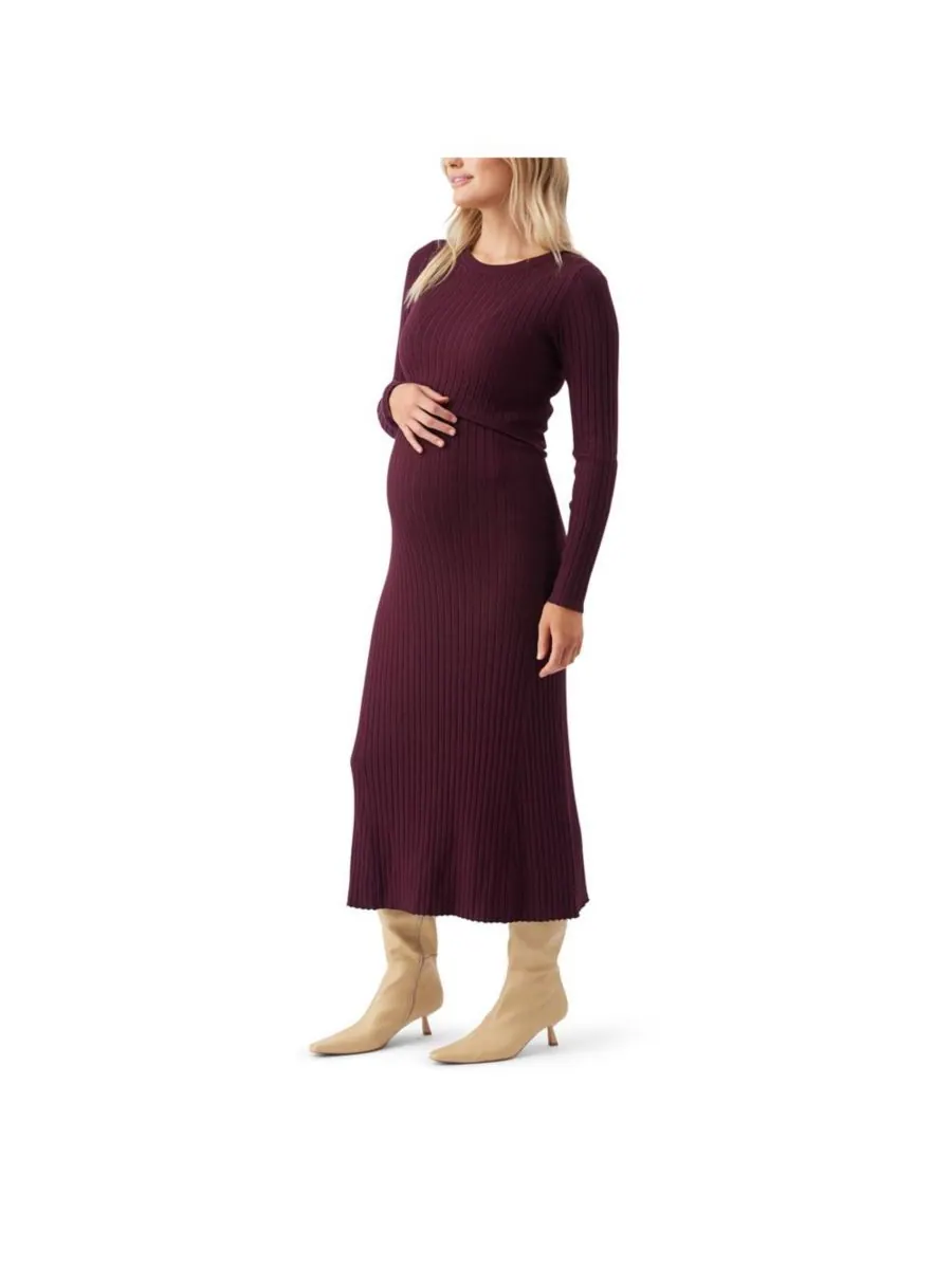 Вязаное платье для кормления Maternity Eden Ripe Maternity — изображение 2 из 3, коричневый
