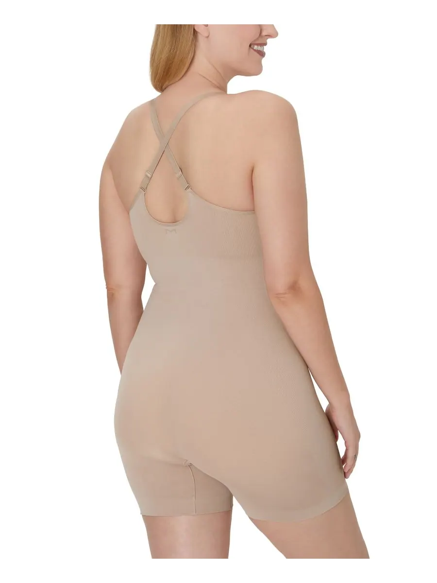 Женский бесшовный корректирующий боди средней длины DMS834 Maidenform — изображение 5 из 7, розовый
