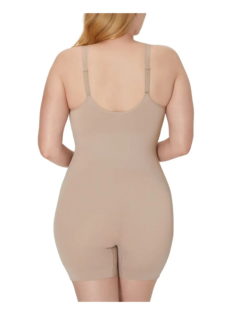 Женский бесшовный корректирующий боди средней длины DMS834 Maidenform — изображение 6 из 7, розовый