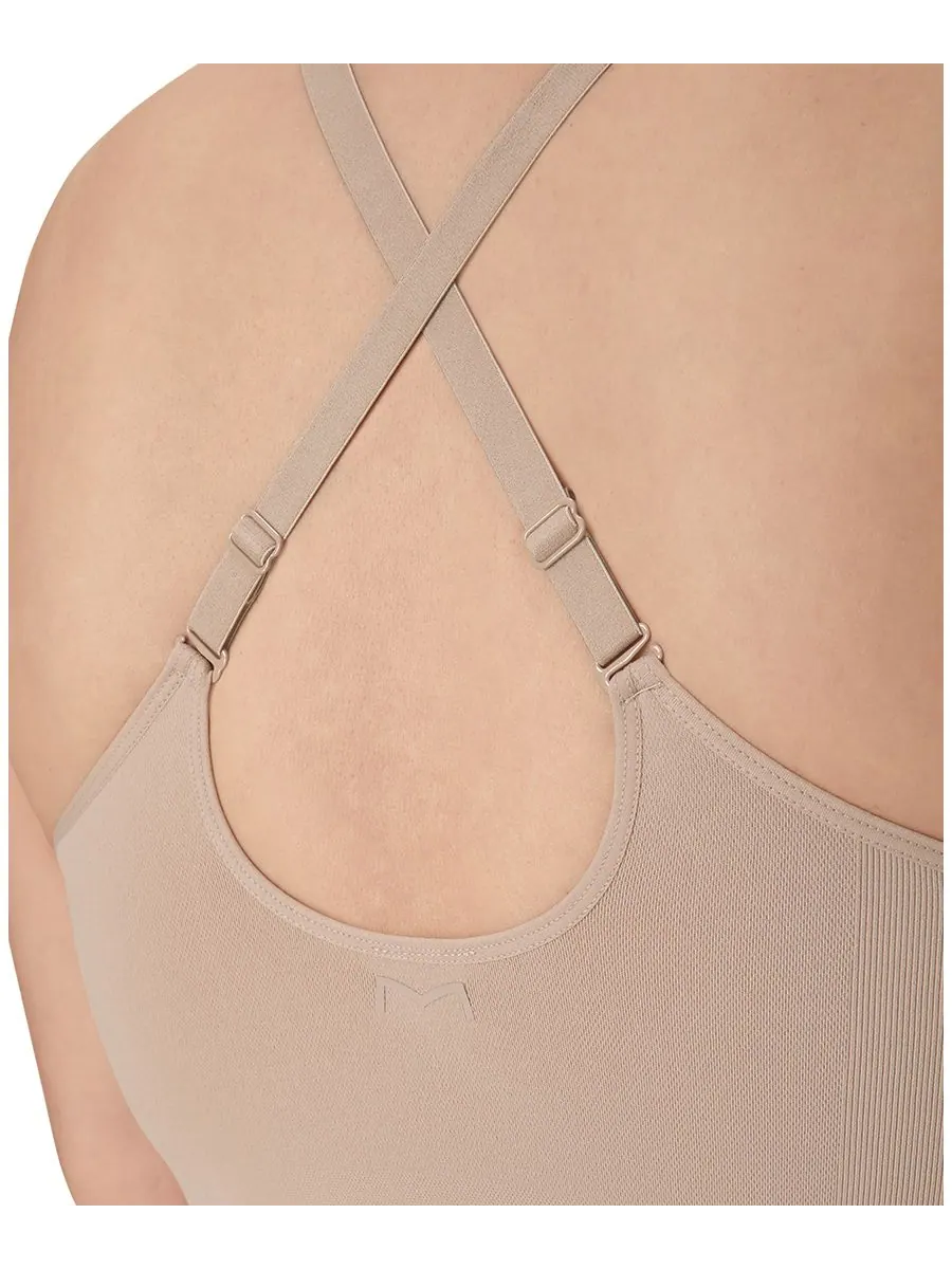 Женский бесшовный корректирующий боди средней длины DMS834 Maidenform — изображение 7 из 7, розовый