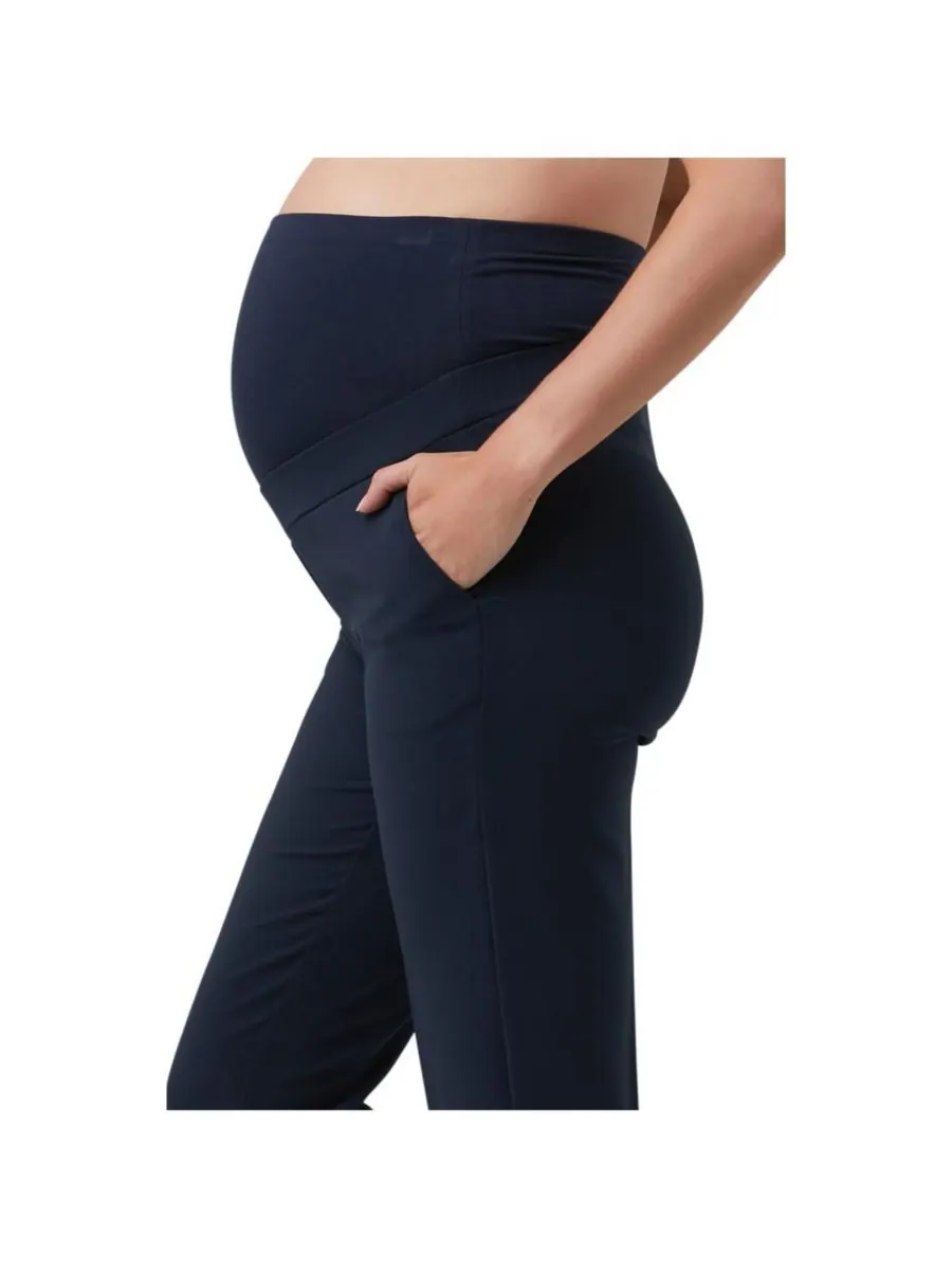 Укороченные брюки для беременных Ripe Alexa Classic Ripe Maternity — изображение 4 из 7, темно-синий