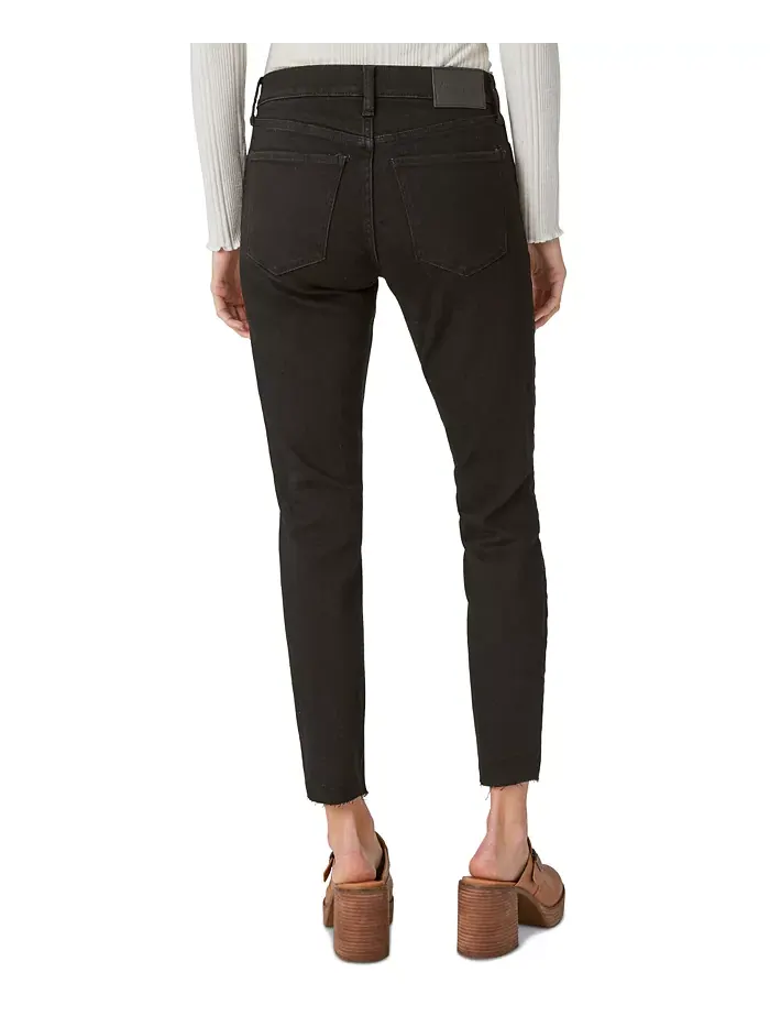 Женские джинсы Ava Mid-Rise с потертостями Lucky Brand — изображение 2 из 4, черный