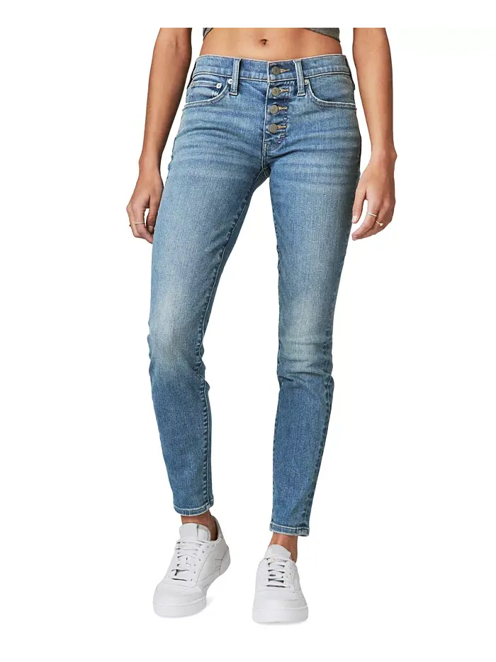 Женские джинсы Ava Mid-Rise с потертостями Lucky Brand — изображение 1 из 5