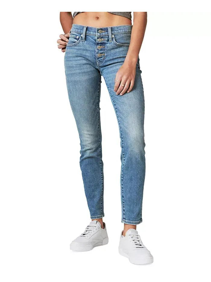Женские джинсы Ava Mid-Rise с потертостями Lucky Brand — изображение 3 из 5
