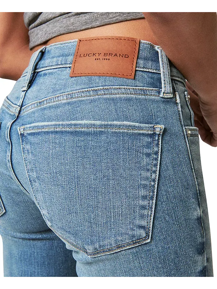 Женские джинсы Ava Mid-Rise с потертостями Lucky Brand — изображение 4 из 5