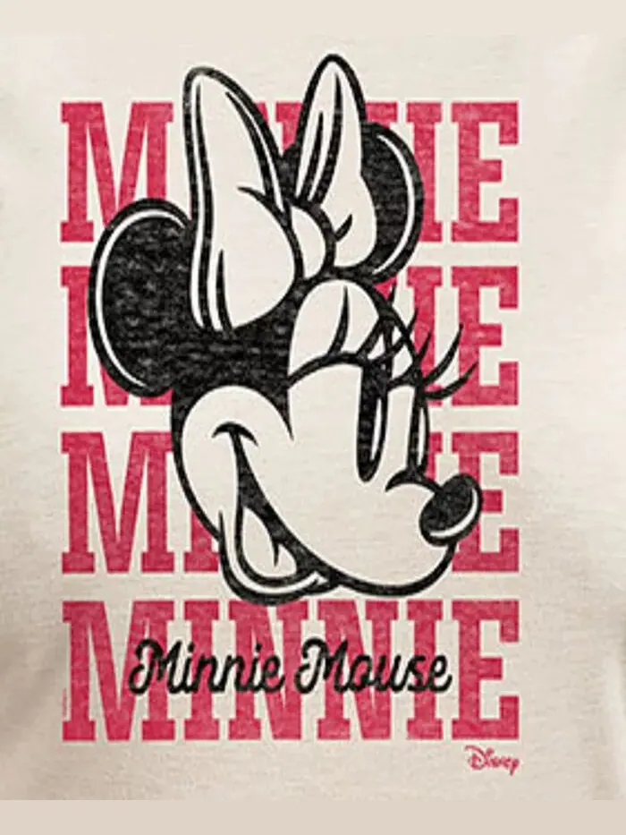 Футболка-пуловер с принтом Минни Маус от Disney размера плюс Hybrid Apparel — изображение 3 из 3, бежевый/хаки
