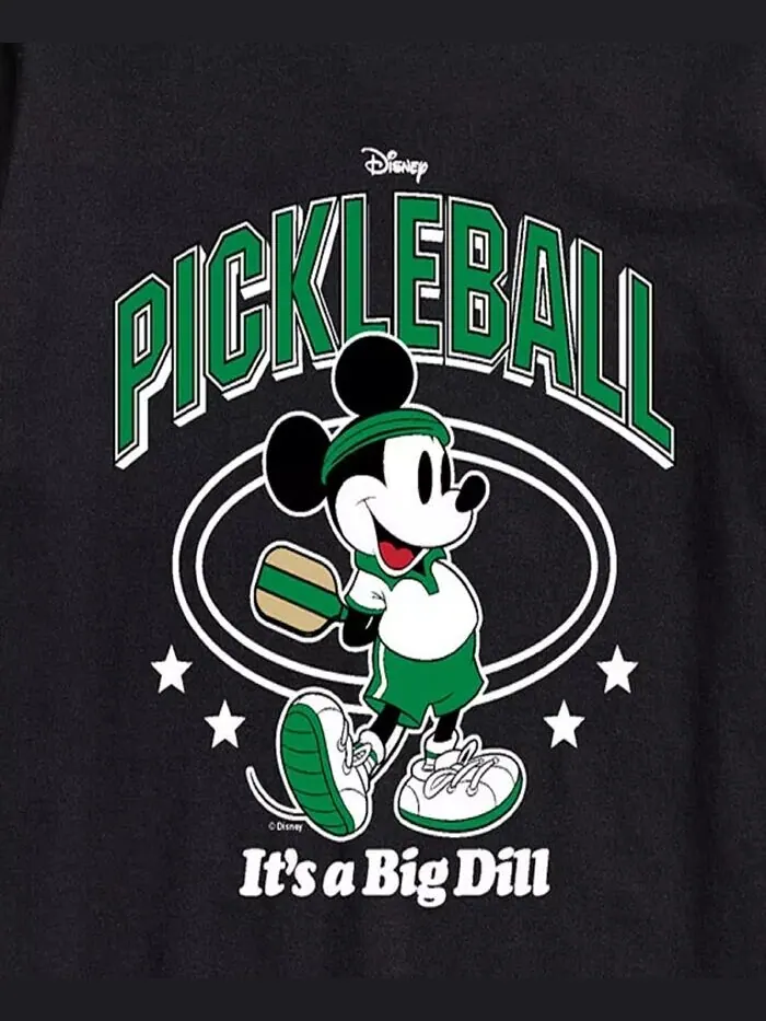 Мужская футболка с коротким рукавом Disney Mickey Pickleball Rules AIRWAVES — изображение 3 из 3, черный