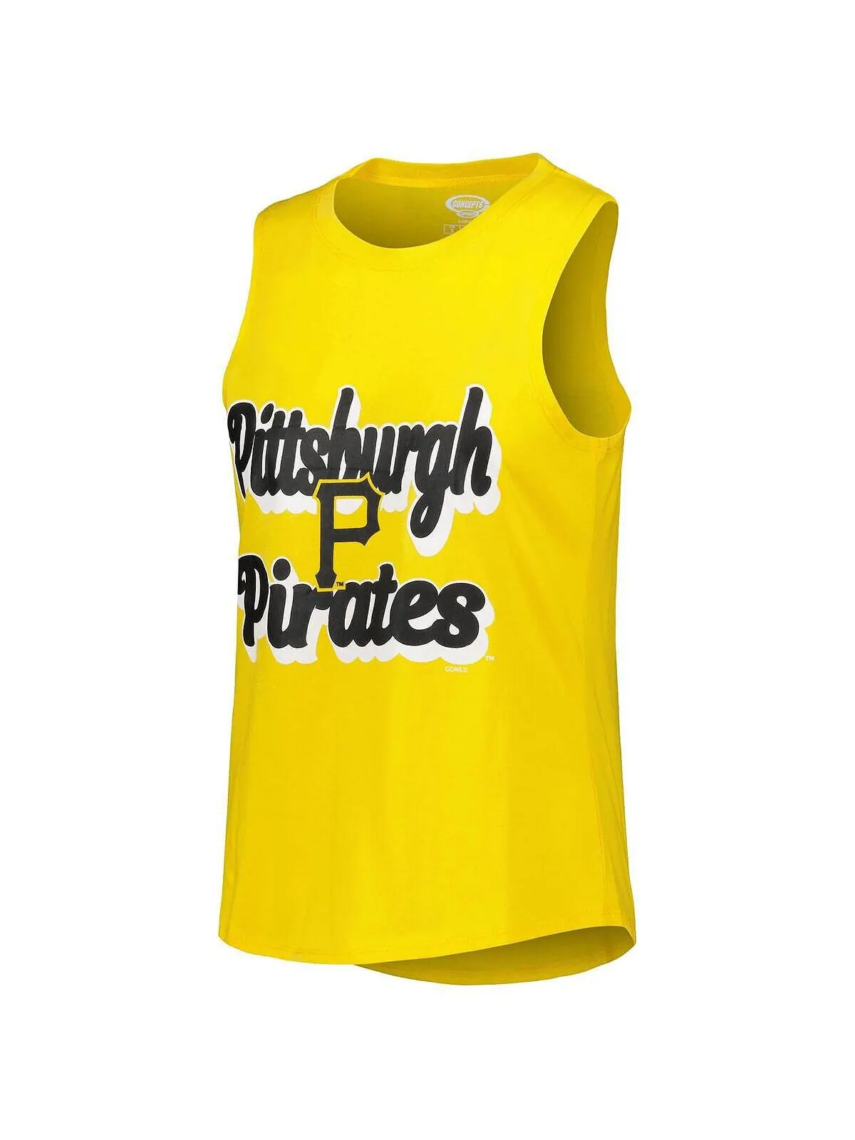 Женский комплект для сна с топом на бретельках и брюками Heather Black и Gold Pittsburgh Pirates — изображение 2 из 4