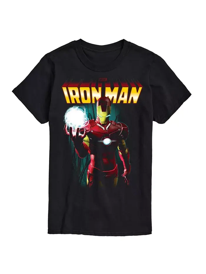 Мужская футболка с коротким рукавом Iron Man AIRWAVES — изображение 1 из 3, черный