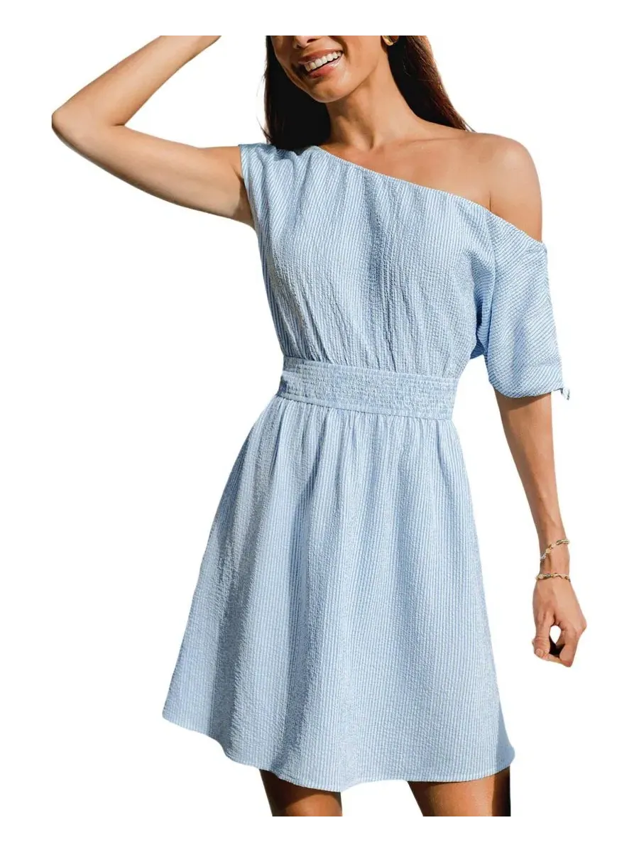 Женское мини-платье в полоску Extra Sweet для пляжа Cupshe