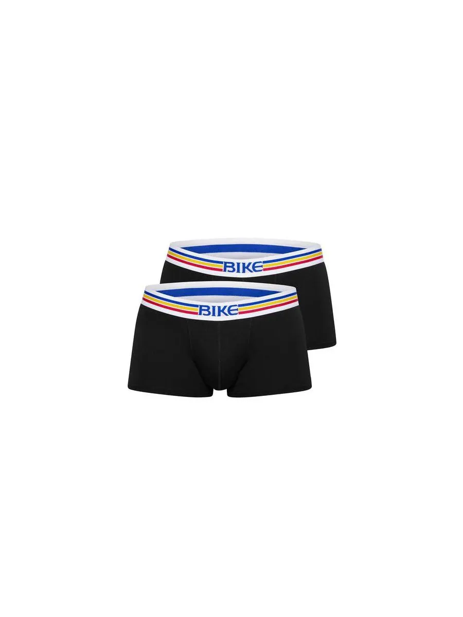 Мужские трусы из эластичного хлопка (2 шт в упаковке) BIKE Athletic — изображение 1 из 3, черный