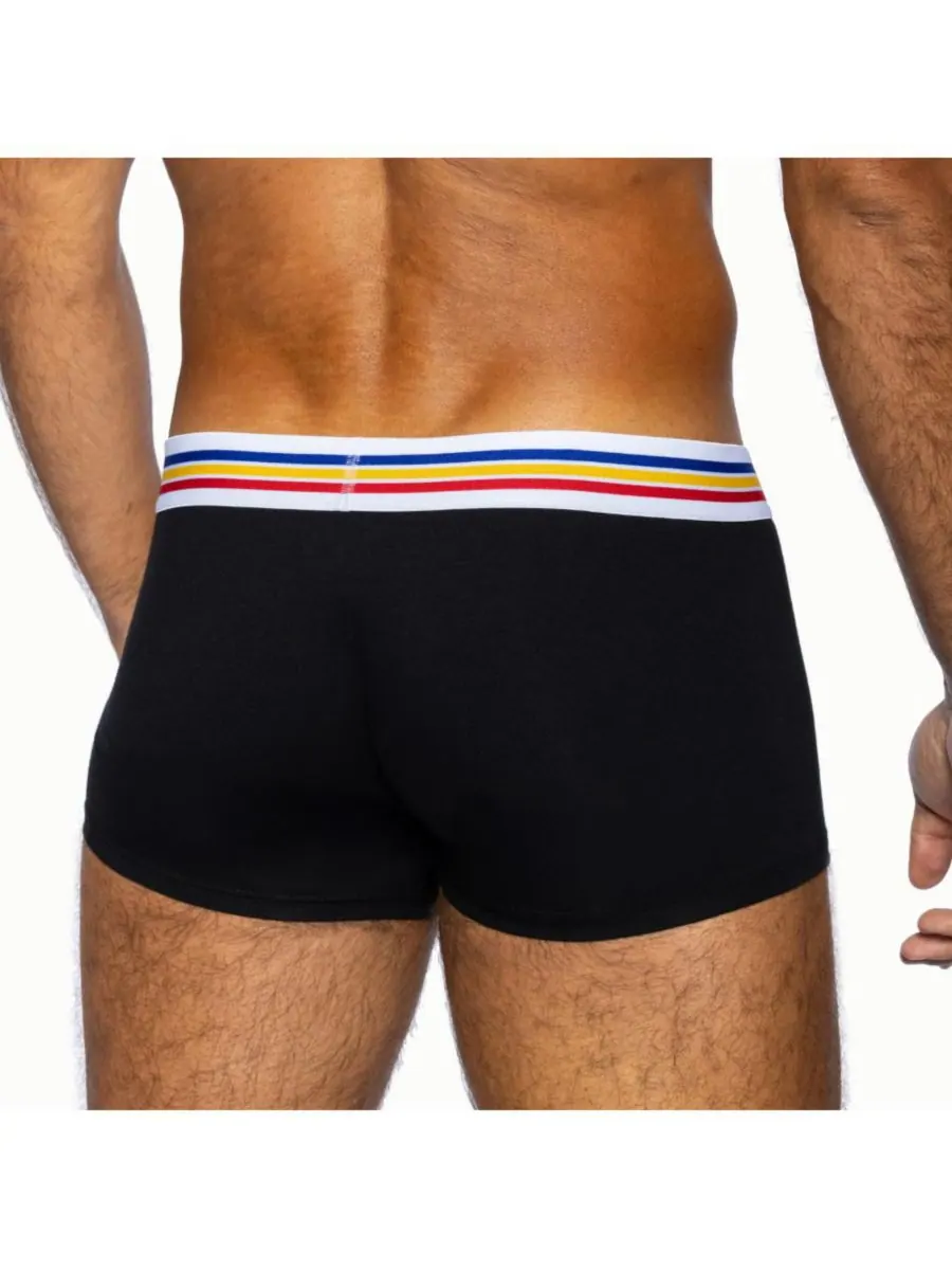 Мужские трусы из эластичного хлопка (2 шт в упаковке) BIKE Athletic — изображение 2 из 3, черный