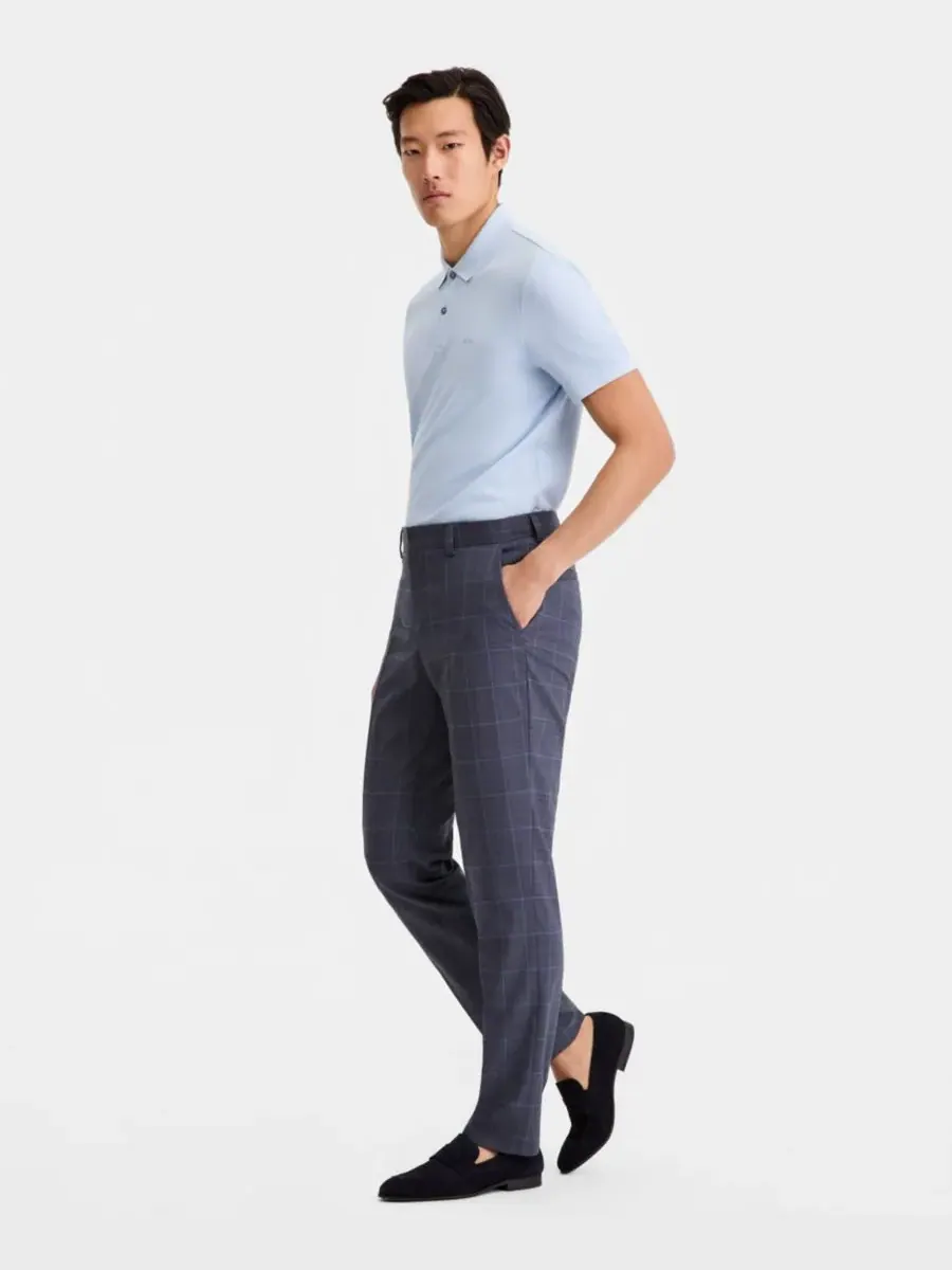 Мужские брюки современного кроя Hugo Boss — изображение 2 из 7, синий