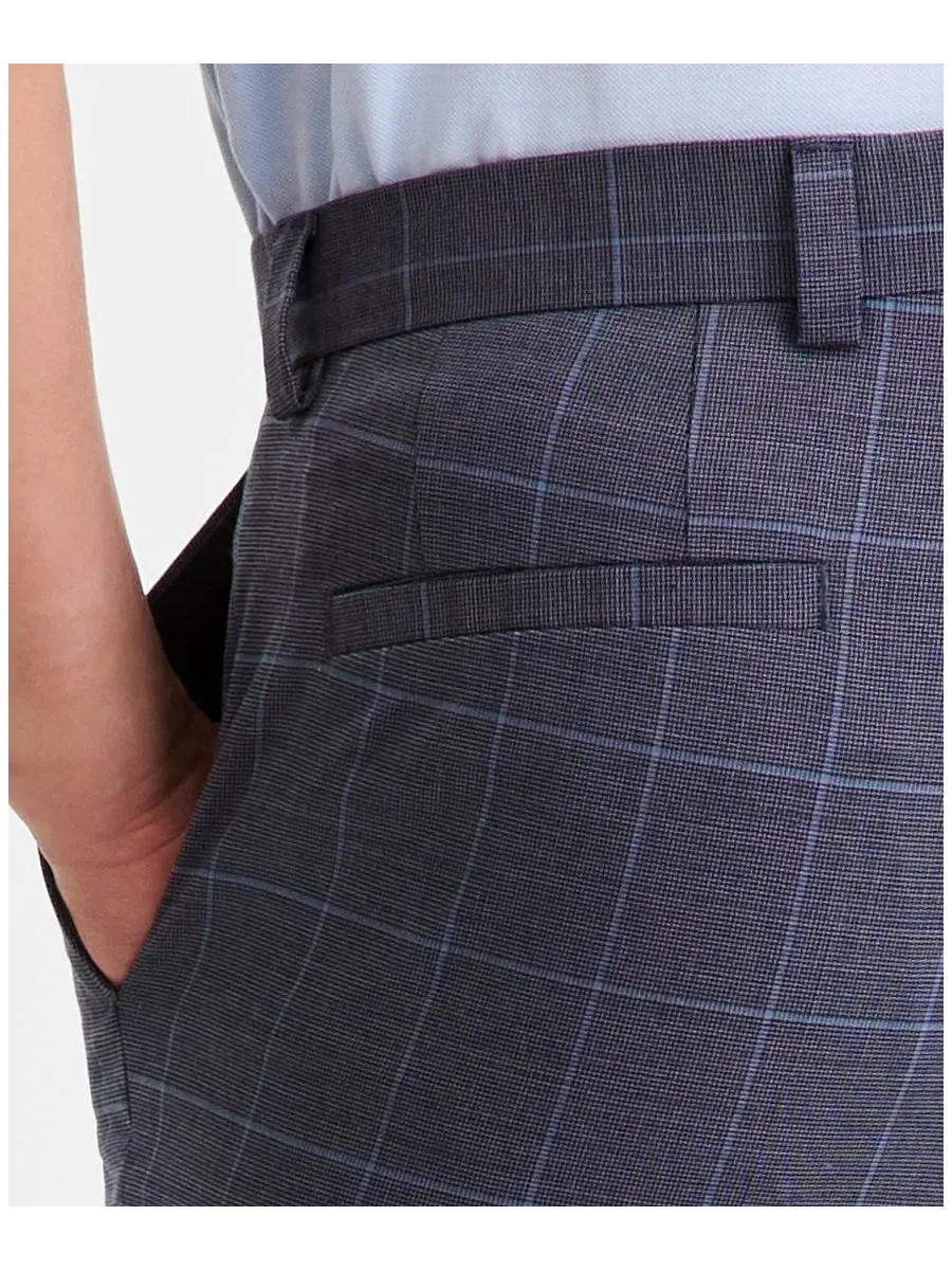 Мужские брюки современного кроя Hugo Boss — изображение 4 из 7, синий