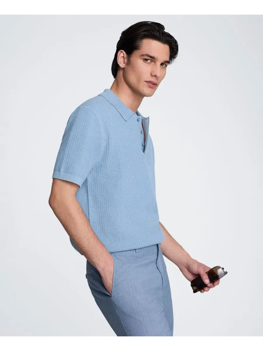 Мужской поло с коротким рукавом Kenneth Cole — изображение 3 из 5, синий