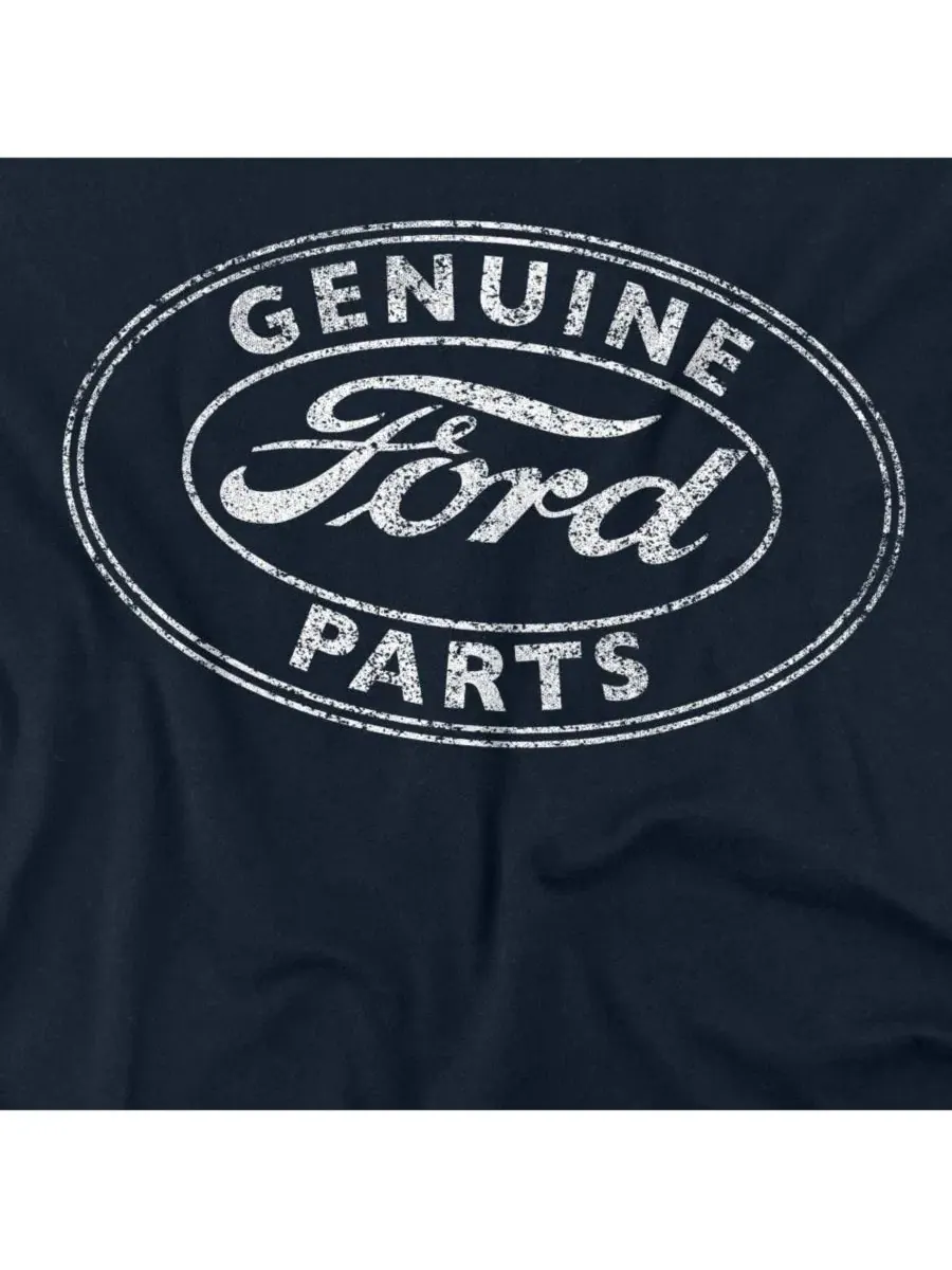 Футболка с принтом Ford Genuine Parts Logovision — изображение 2 из 3, темно-синий