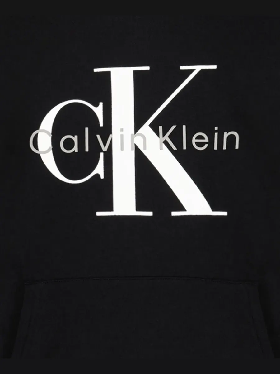 Худи с капюшоном и длинным рукавом Calvin Klein — изображение 7 из 7, черный