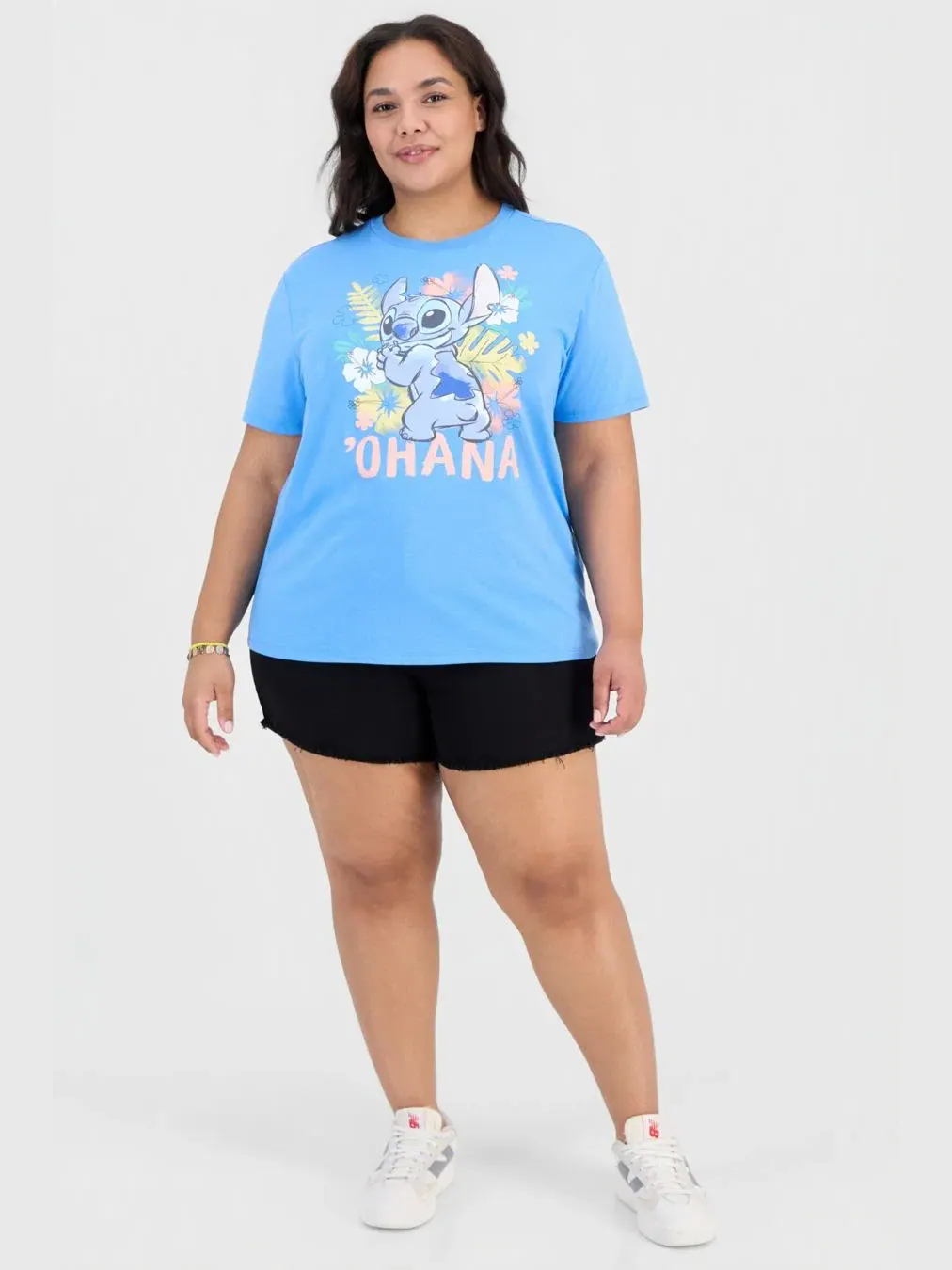 Футболка с принтом Stitch Ohana Disney — изображение 4 из 4, синий