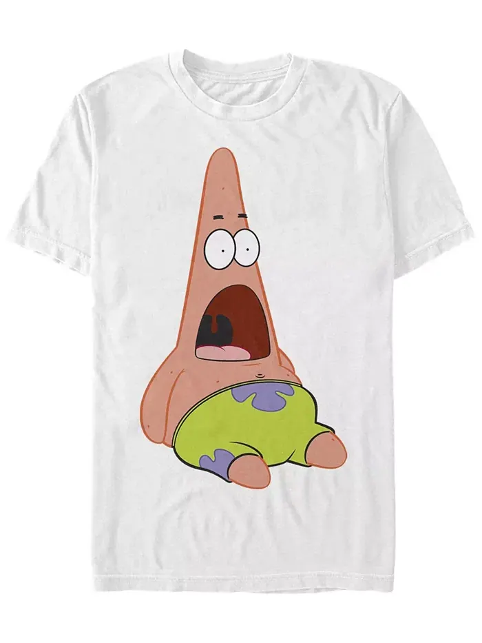 Мужская футболка с коротким рукавом Surprised Patrick Fifth Sun — изображение 1 из 1, белый