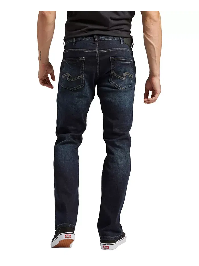 Мужские джинсы Allan Classic Fit Slim Stretch Silver Jeans Co. — изображение 1 из 3, синий