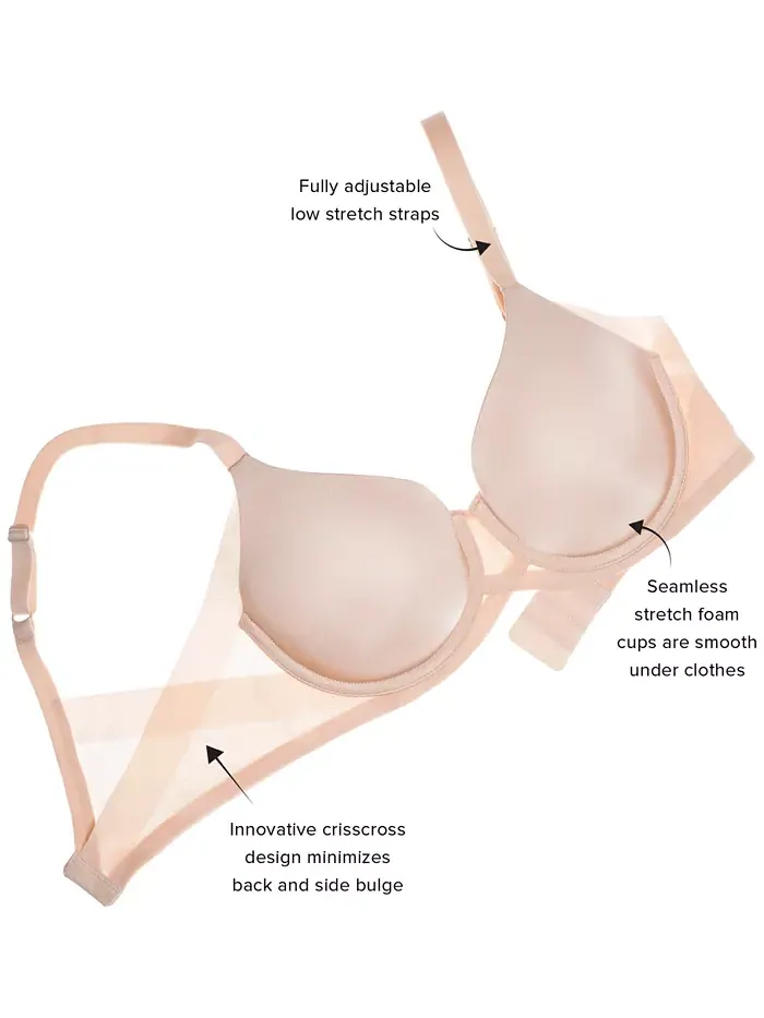 Бюстгальтер Side Smoothing Contour Bra 853281 Wacoal — изображение 9 из 13, песочный