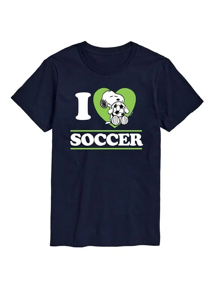 Мужская футболка Peanuts I Love Soccer AIRWAVES — изображение 1 из 2, синий