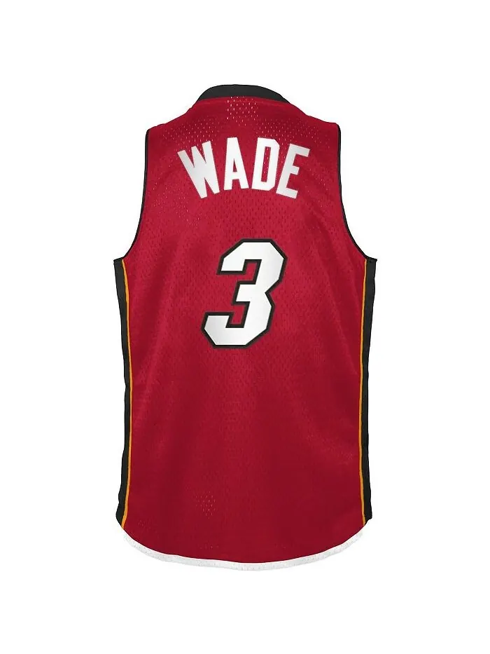 Джерси Big Boys Дуэйн Уэйд Ред Майами Хит 2005-06 Hardwood Classics Swingman Mitchell & Ness — изображение 3 из 3, красный