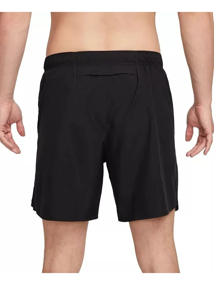 Мужские беговые шорты Challenger Dri-FIT с короткой подкладкой 7 дюймов Nike — изображение 4 из 9, черный/серебристый