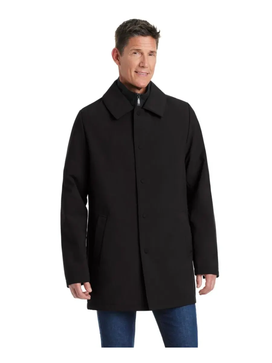 Пальто-тоpper с встроенным биби из софтшелла Vince Camuto