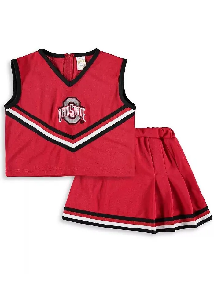 Комплект из 2 предметов поддержки Big Girls Scarlet Ohio State Buckeyes Little King Apparel — без цвета