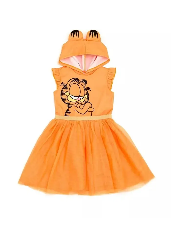 Платье-пачка из тюля для девочек в стиле косплея Garfield — изображение 1 из 3, оранжевый