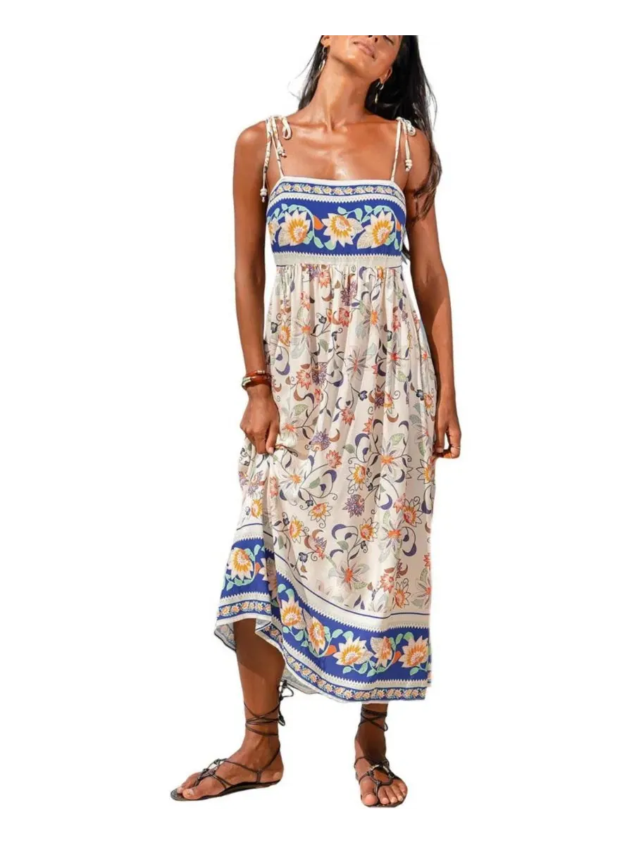 Платье-макси Golden Hour Floral Cupshe