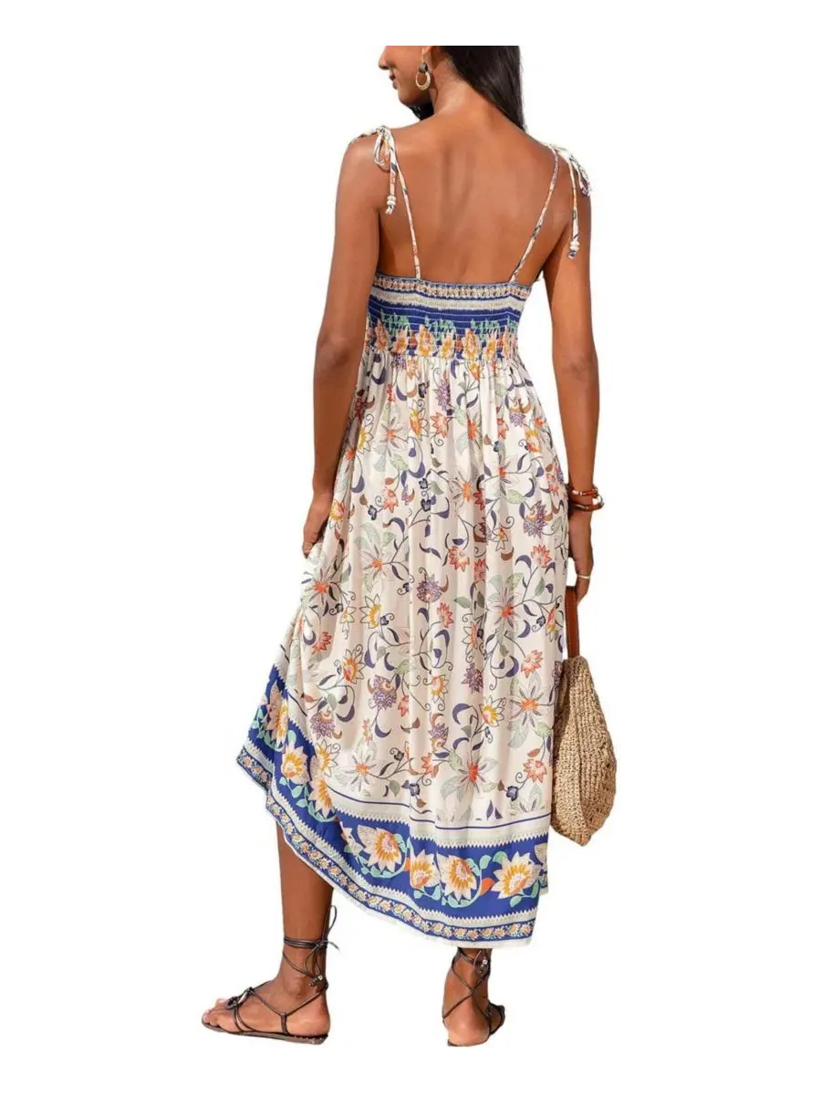 Платье-макси Golden Hour Floral Cupshe — изображение 3 из 3, белый