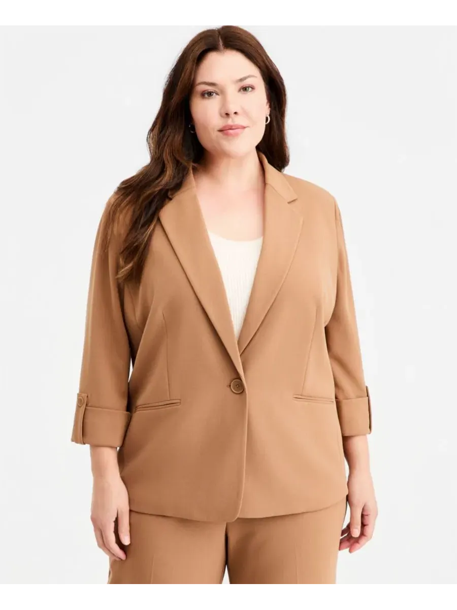 Блейзер с рукавом 3/4 и отворотом Anne Klein Essentials
