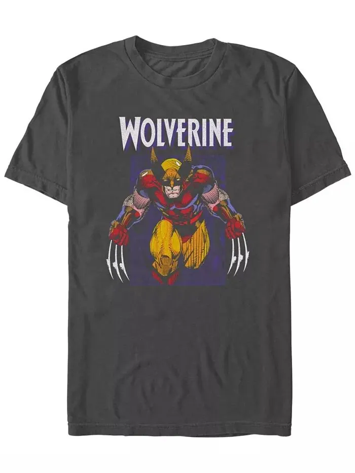 Мужская футболка Wolverine Stance с коротким рукавом Fifth Sun — изображение 1 из 3, темно-серый