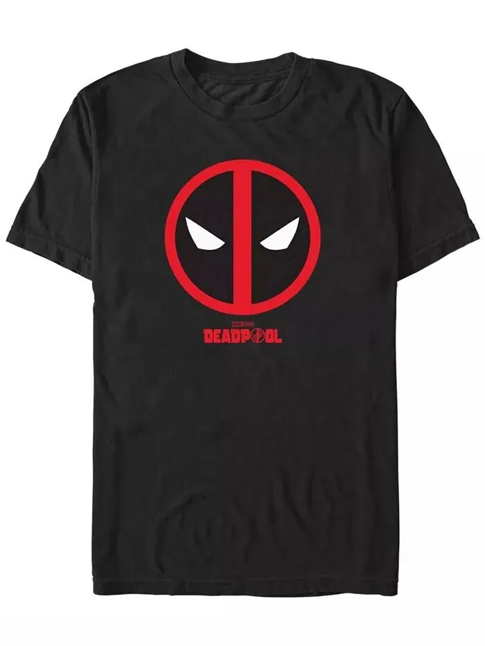Футболка мужская с коротким рукавом и принтом Deadpool3 Emblem Fill Fifth Sun — изображение 1 из 3, черный