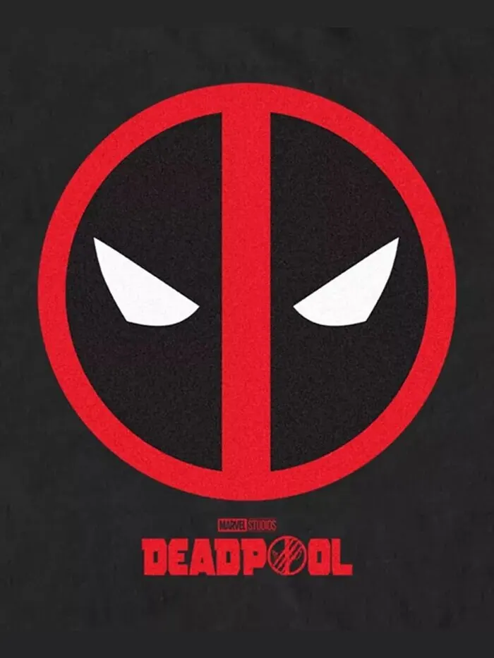 Футболка мужская с коротким рукавом и принтом Deadpool3 Emblem Fill Fifth Sun — изображение 3 из 3, черный