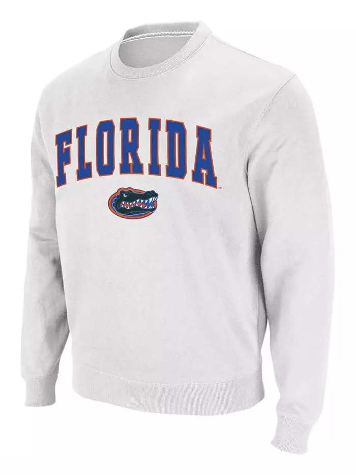 Мужская толстовка с круглым вырезом Florida Gators Arch Logo Colosseum — изображение 2 из 7, белый