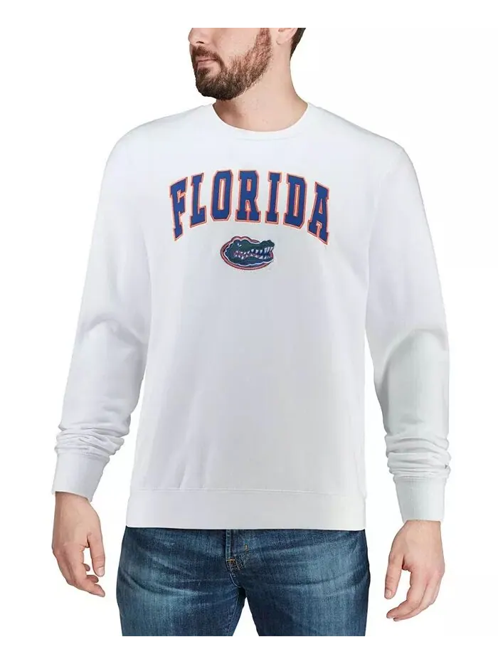 Мужская толстовка с круглым вырезом Florida Gators Arch Logo Colosseum — изображение 4 из 7, белый