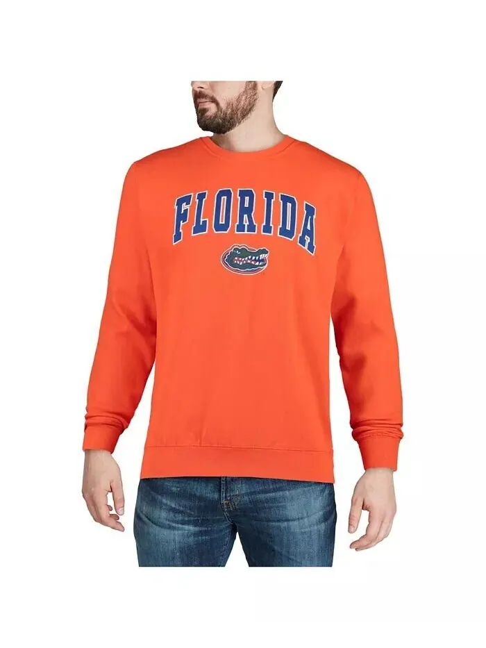 Мужская толстовка с круглым вырезом Florida Gators Arch Logo Colosseum — изображение 7 из 7, белый