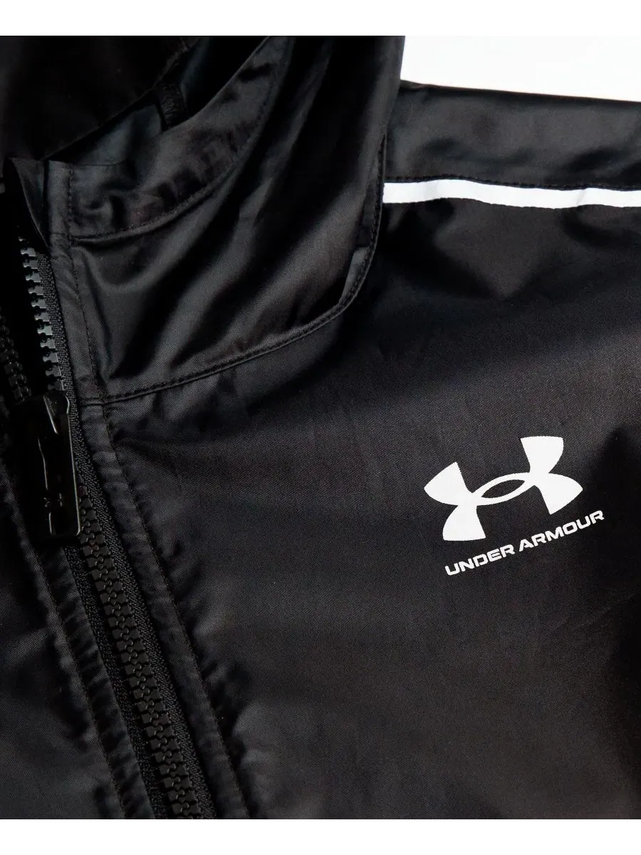 Ветрозащитная куртка с капюшоном на молнии Under Armour — изображение 7 из 7, черный